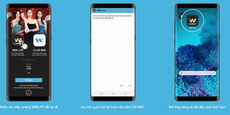 Hướng dẫn tải và cài đặt W88 Lite